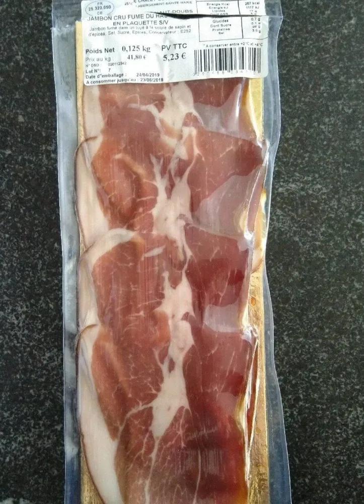 Jambon cru fumé du Haut-Doubs