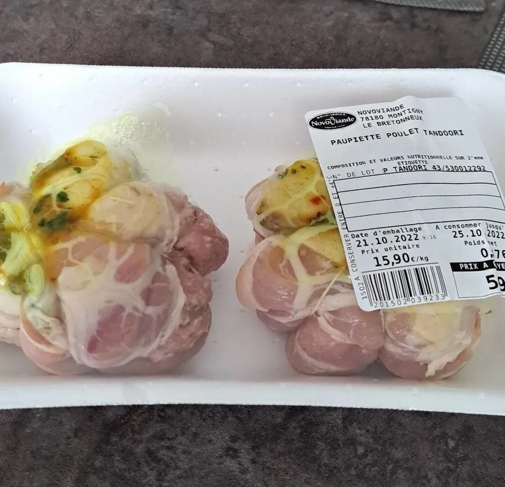 Paupiette poulet Tandoori