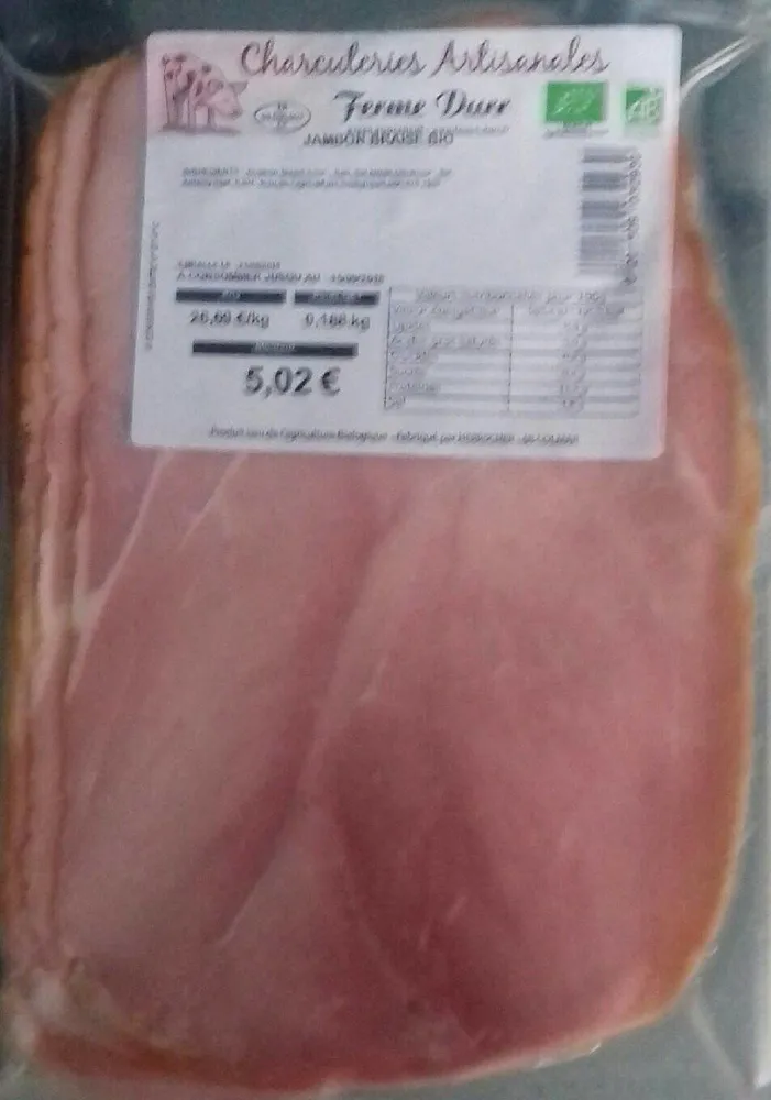 Jambon braisé bio