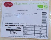 Jambon braisé bio