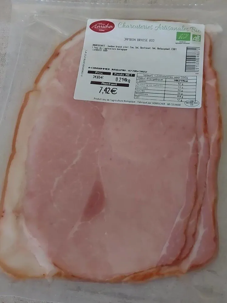 Jambon braisé bio