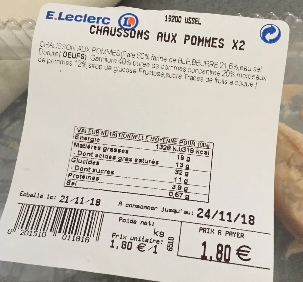 Chausson au pomme