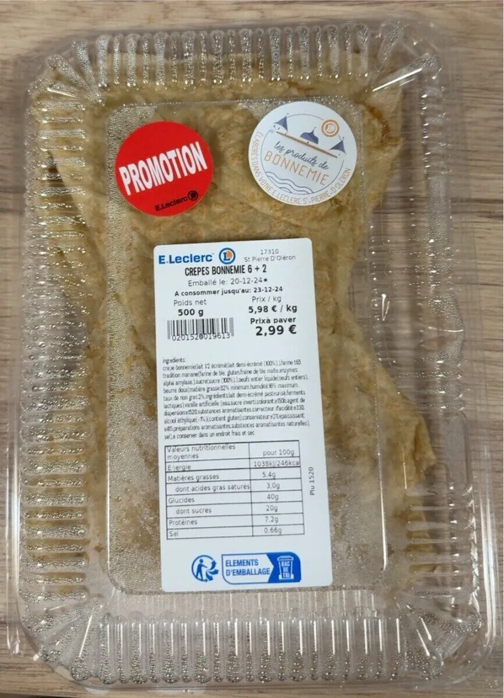 Crêpes 6 + 2