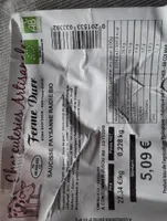 Saucisse paysanne raidie bio