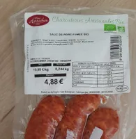 Saucisse de porc fumé bio