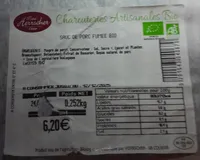 Saucisses de porc fumée Bio