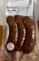 Saucisse porc fumée bio