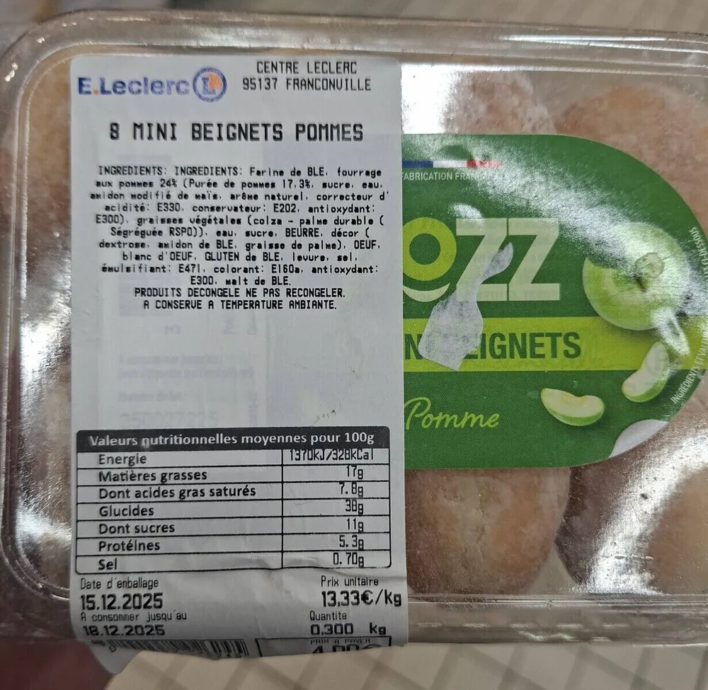 Mini beignets pommes