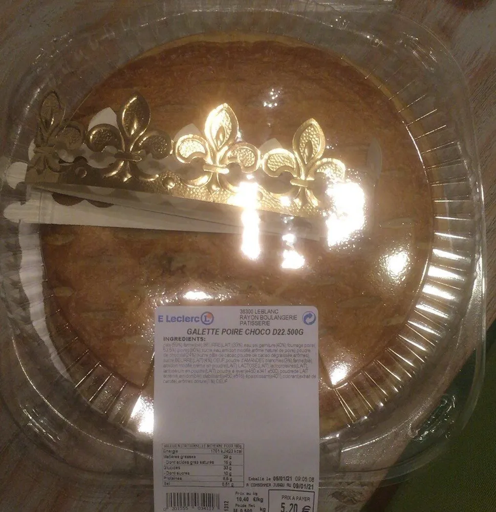 Galette poire choco