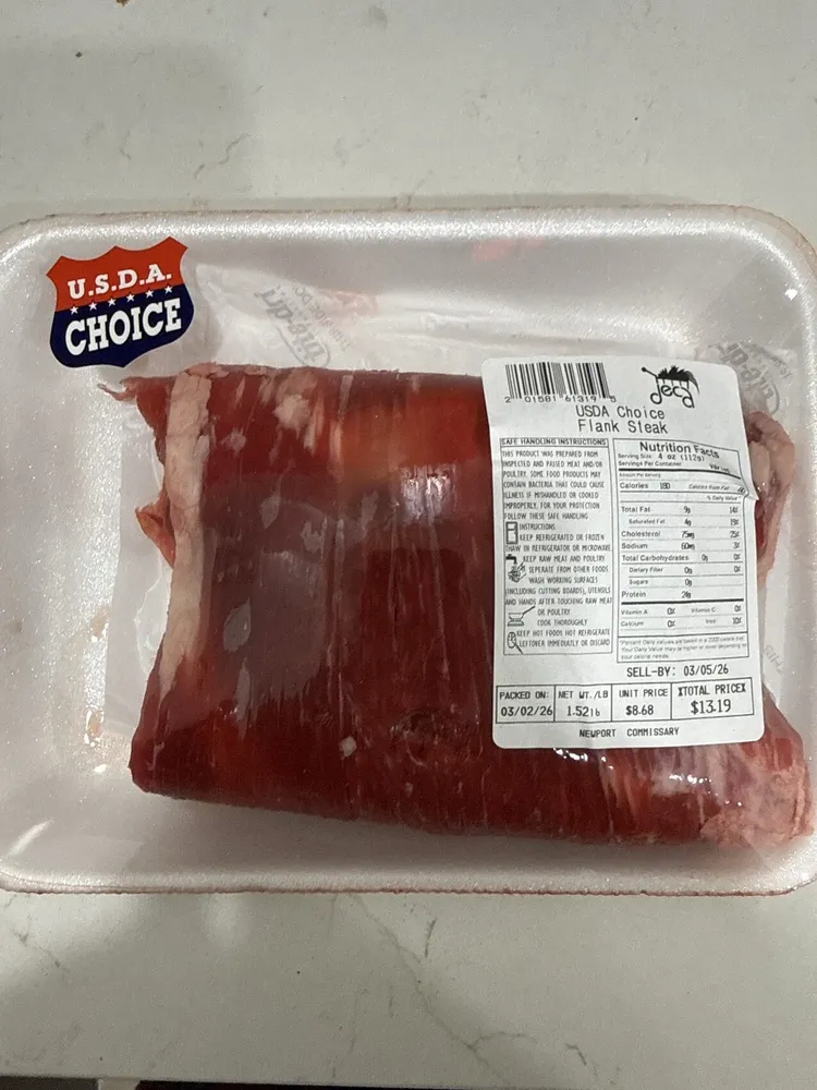 Flank Steak USDA Choice raw