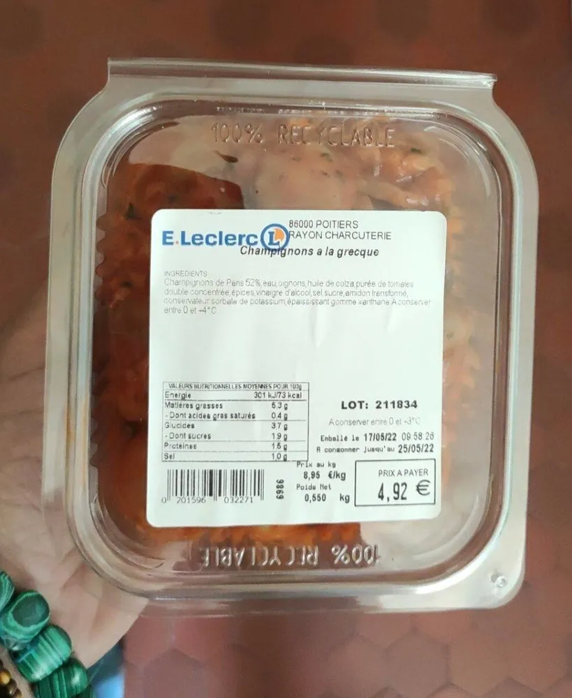 Champignons à la grecque