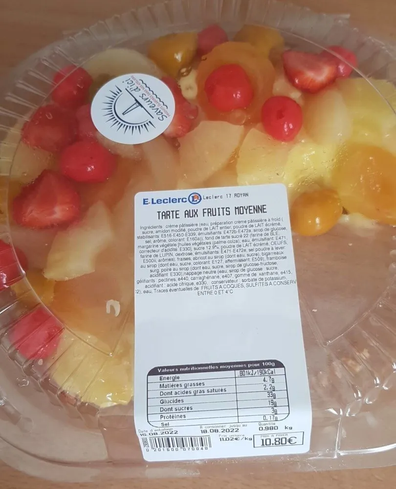 Tarte aux fruits