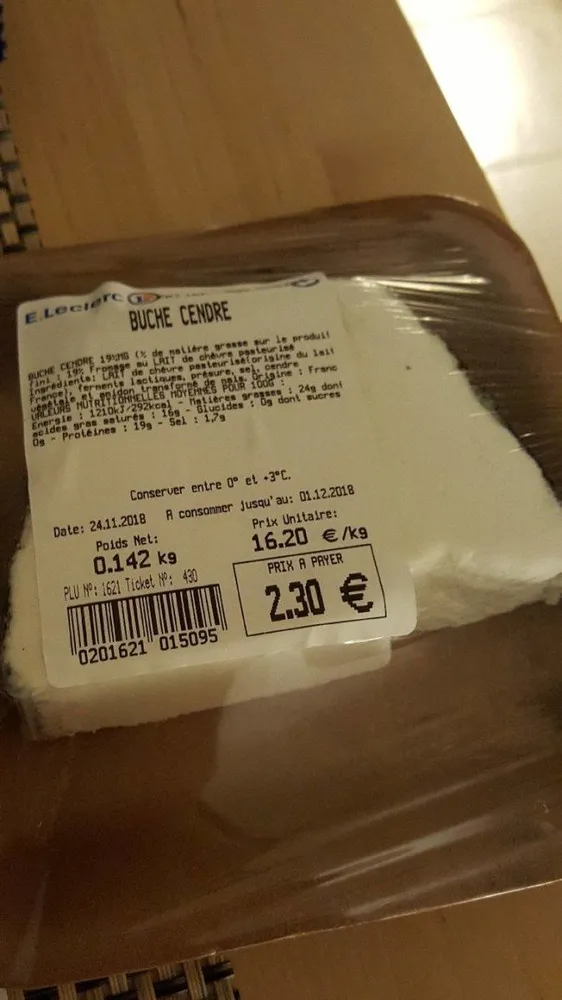 Bûche cendré
