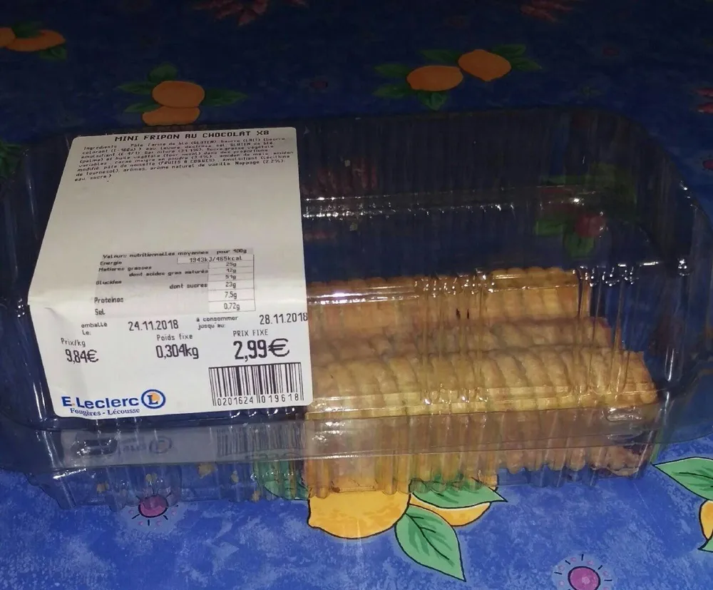 Mini fripon au chocolat x8