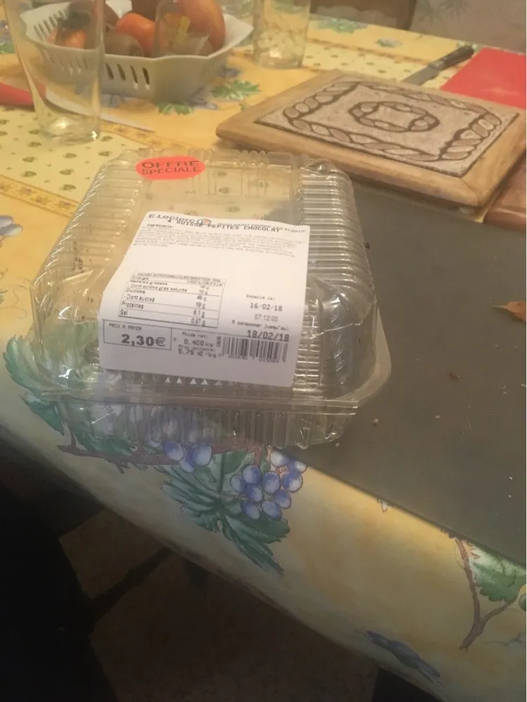 Suisses pepites chocolat