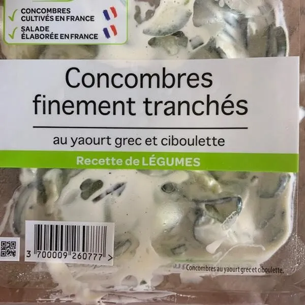 Concombre Finement Tranchés
