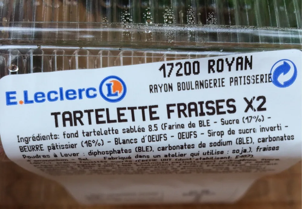 Tartelette Fraises