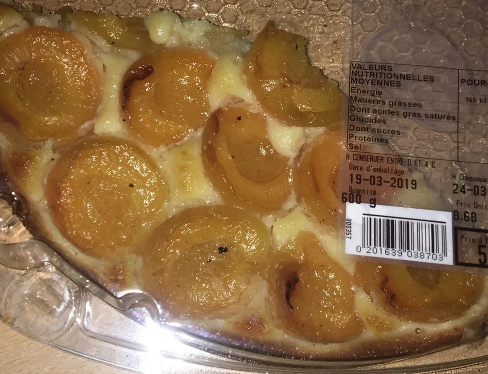Tarte abricot