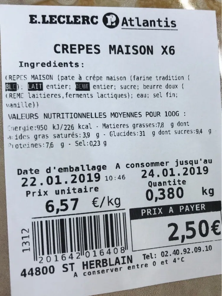 Crepes maison