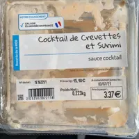 Cocktail de crevettes et surimi