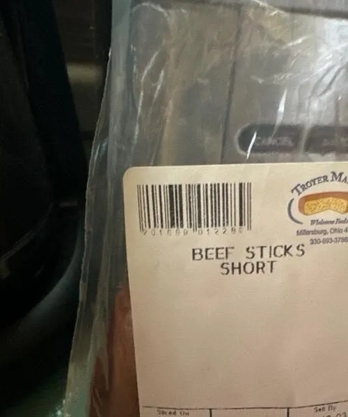 Beef sticks short