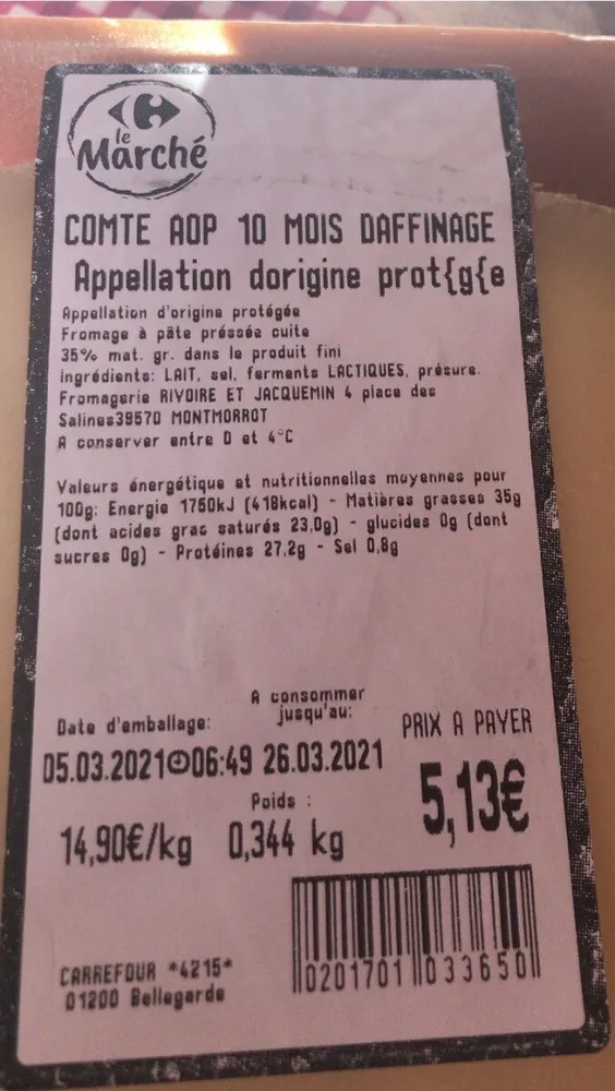 Fromage a pâte pressée