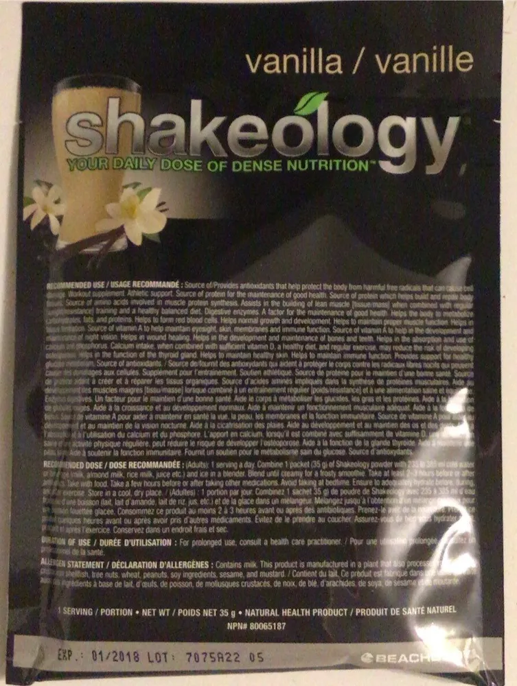 Shakeology vanille
