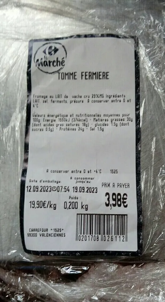 Tomme fermière