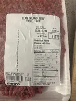 Metro Lean Ground Beef Value Back