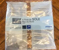 4 filets de sole mer du nord