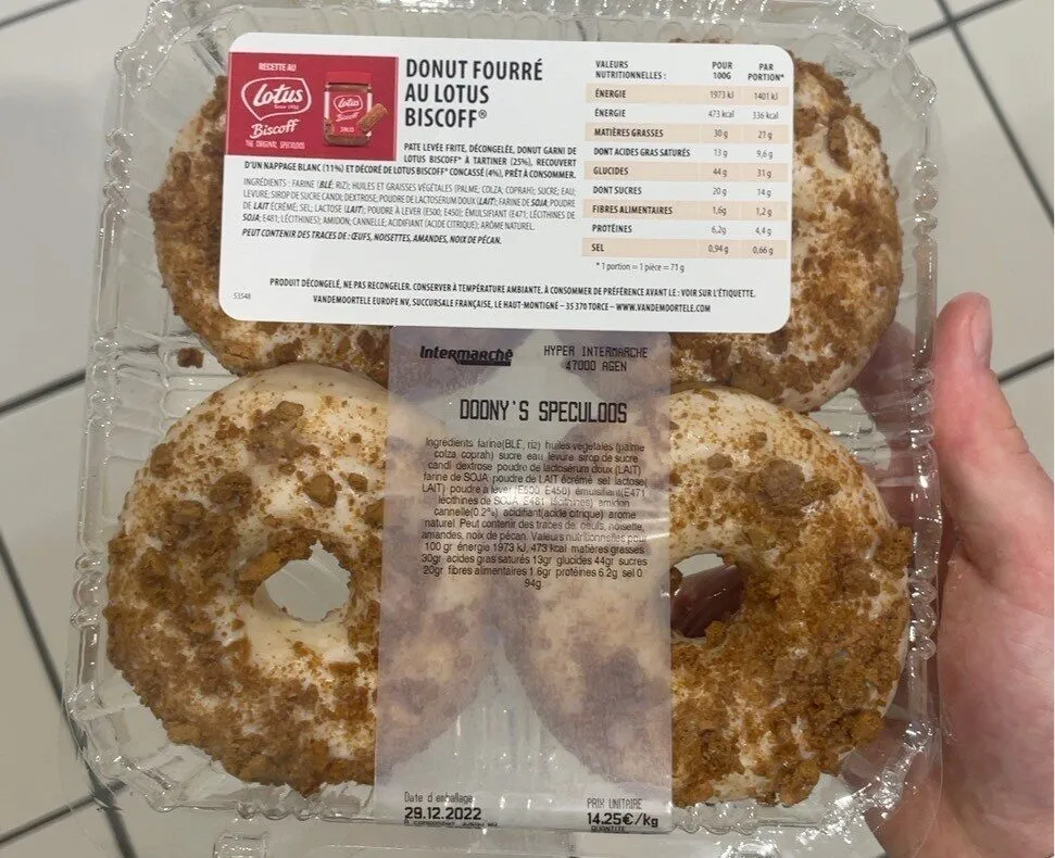 Donut Fourré au lotus biscoff