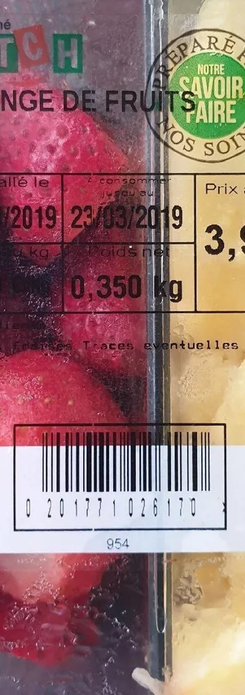 Mélange de fruits