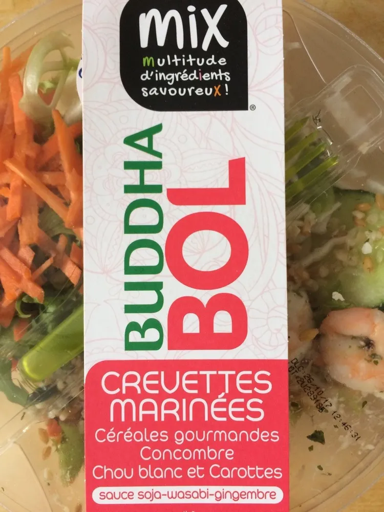Buddha Bol crevettes marinées