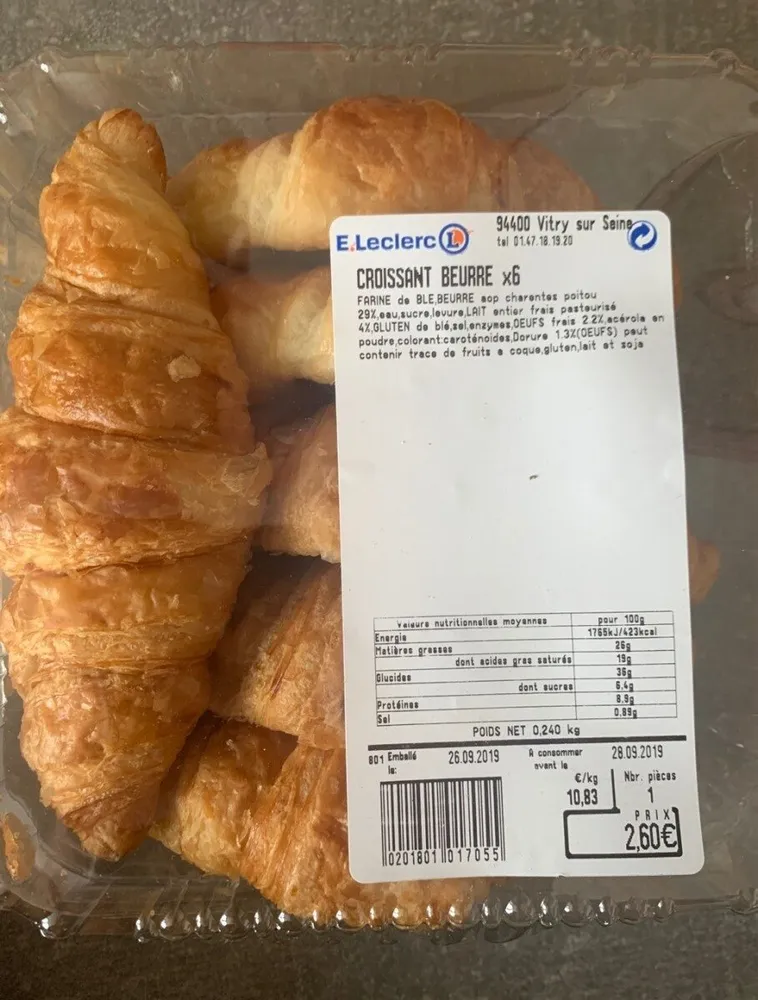 croissant beurre
