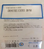 Crevettes cuites