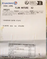 Flan nature