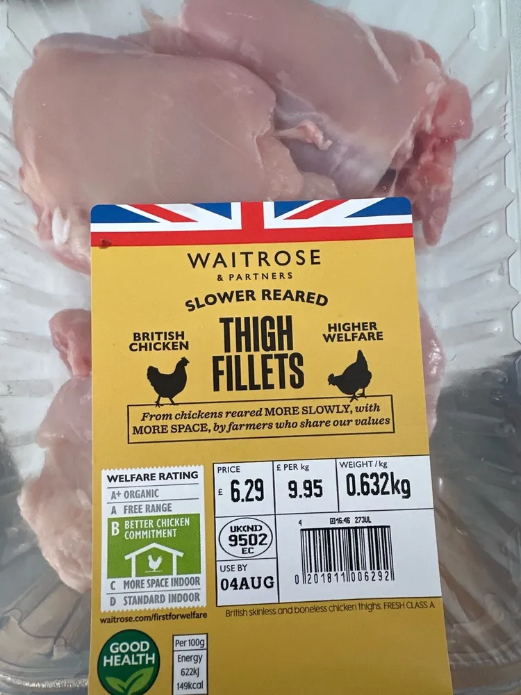 Slower Reared Chicken Thigh Fillets