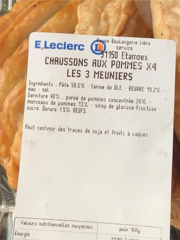 Chaussons au pommes