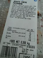 Jésuite crème pâtissière