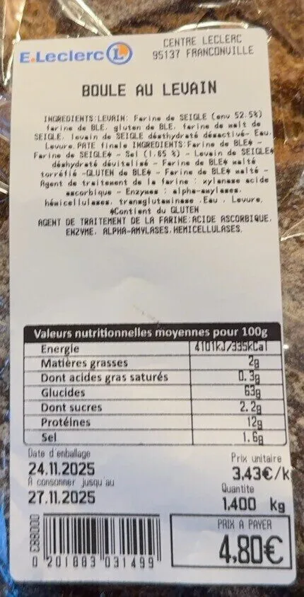 Boule au levain