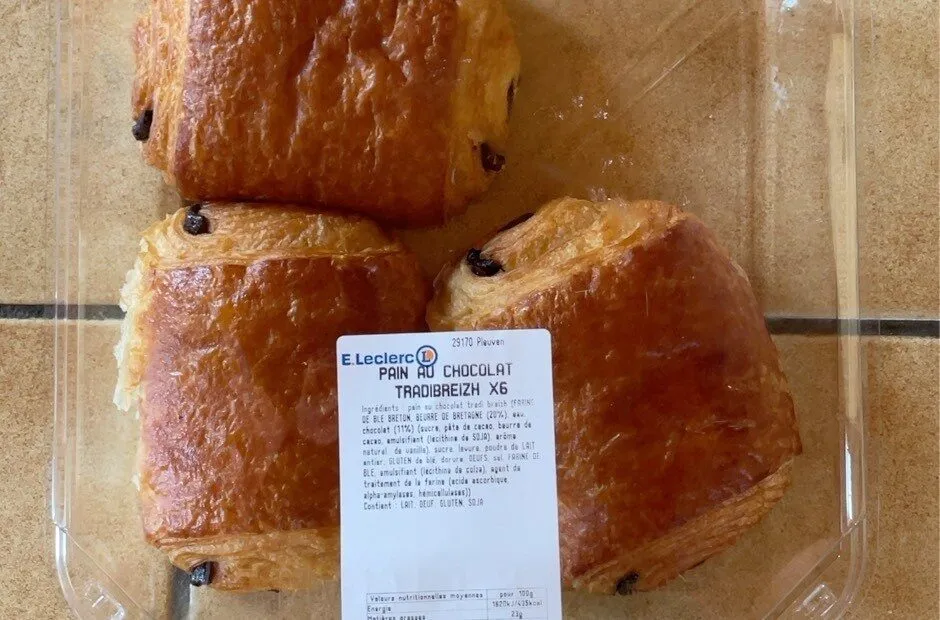 Pain au chocolat tradibreizh X6