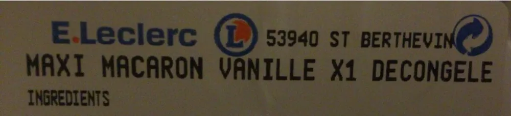 Maxi macaron vanille