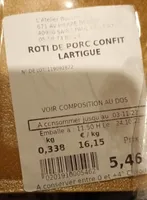Rôti de porc confit