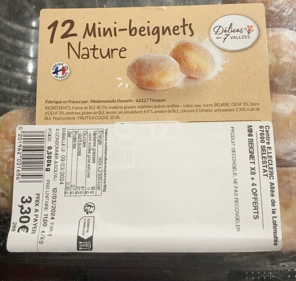 Mini beignets nature