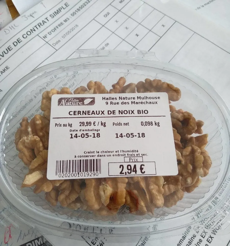 Cerneaux de noix bio