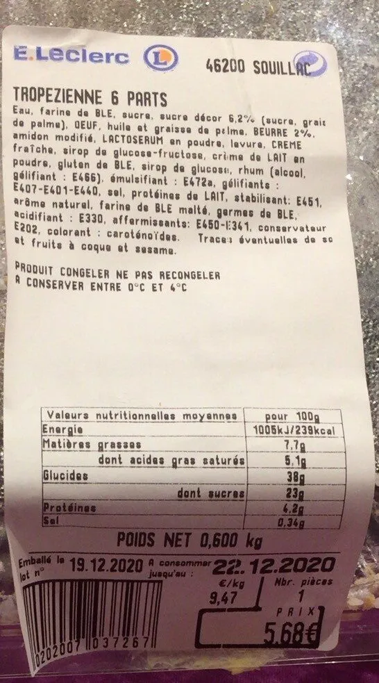 Tropezienne 6 parts