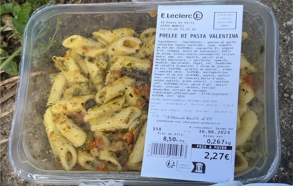 Poelee di pasta Valentina leclerc paridis