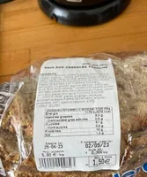 Pain aux céréales tranche
