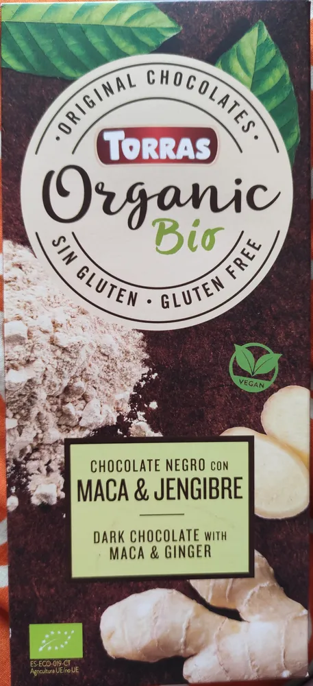 chocolate negro con maca y jengibre