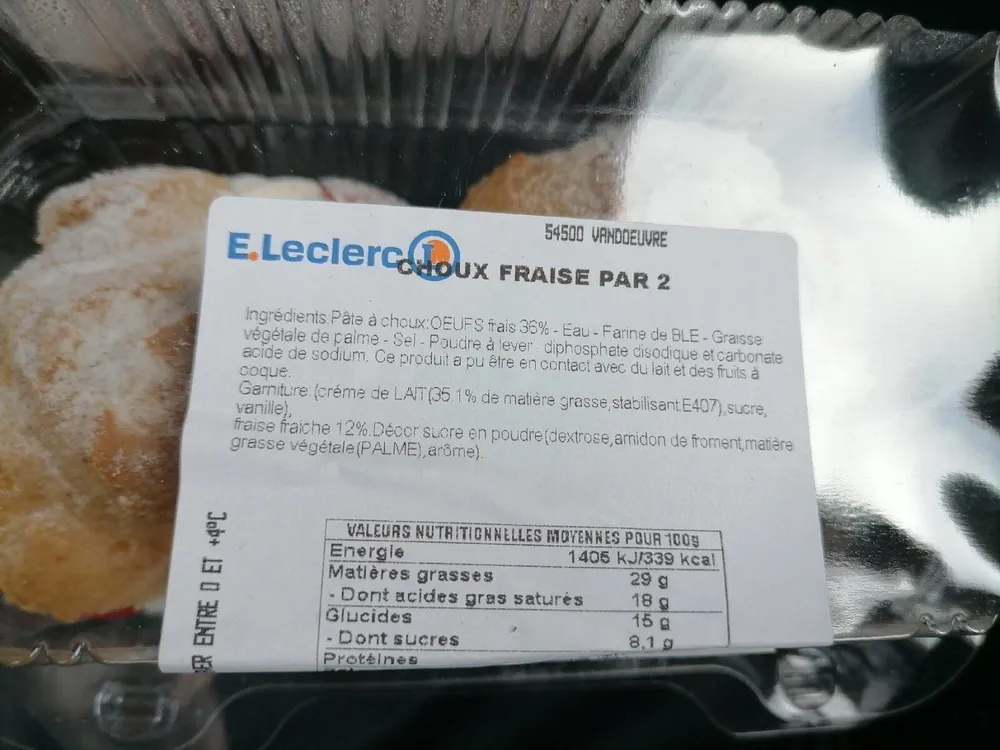 Choux Fraise par 2